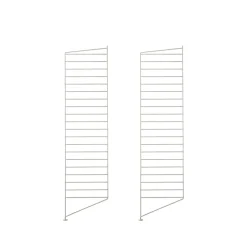 Stringhylla|Hyllor & Hyllsystem-String golvgavel, Beige, 115x30 cm, 2-pack