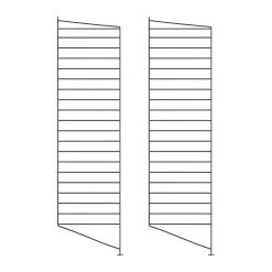 golvgavel, Mörkbrun, 115x30 cm, 2-pack^String Online