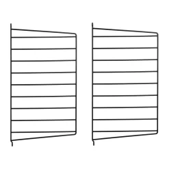 väggavel, Svart, 50x30 cm, 2-pack^String