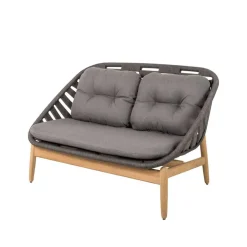 Balkongmöbler·Balkongsoffor|Balkongsoffor-Cane-line Strington 2-sits soffa teak, AirTouch grey