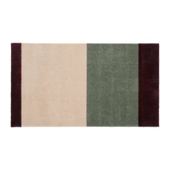 Stripes dörrmatta horisontell, Green-ivory-bordeaux, 60x90 cm^Tica copenhagen Hot