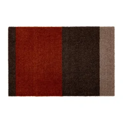 Dörrmattor-Tica copenhagen Stripes dörrmatta horisontell, Brown-terrakotta, 40x60 cm