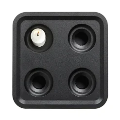 Adventsljusstakar För Levande Ljus-Born In Sweden Stumpastaken Fyran, Svart