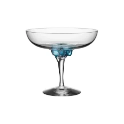 Champagneglas-Kosta Boda Sugar Dandy coupeglas 32 cl, Blå