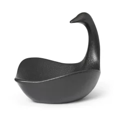Swan Centrepiece, Black^Ferm Living Outlet