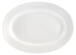 Serveringsfat & Uppläggningsfat-Rörstrand Swedish Grace fat oval 32 cm, snö (vit)