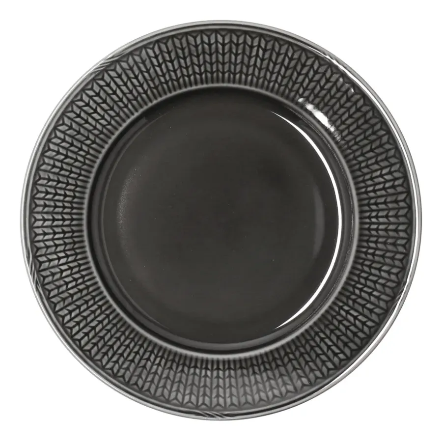 Swedish Grace tallrik Ø21 cm, sten (mörkgrå)^Rörstrand Hot