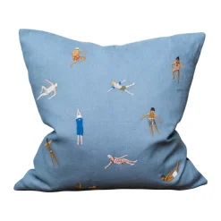 Swimmers kuddfodral 45x45 cm, Blue^Fine Little Day