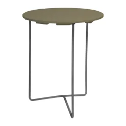 Table 6B bord, Ljusgrön ek-varmförzinkat stativ, Ø60 cm^Grythyttan Stålmöbler Best