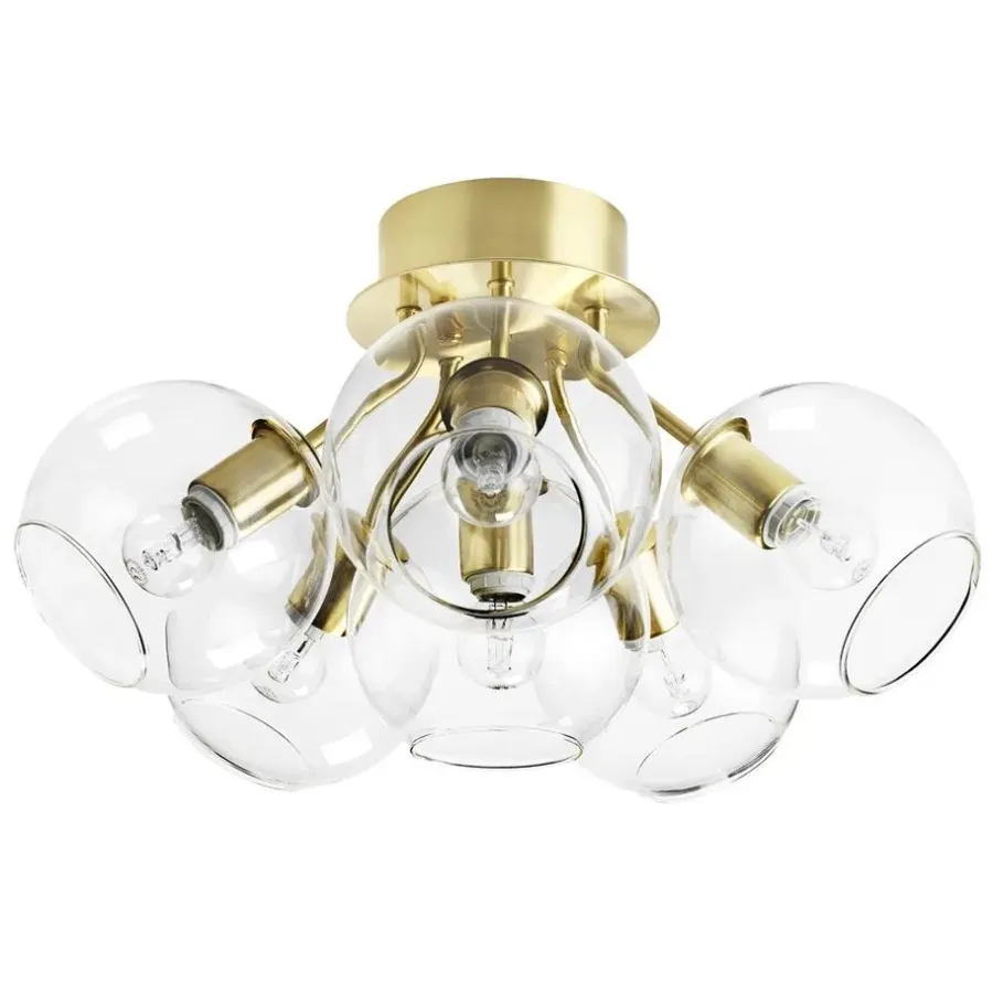 Tage plafond, mässing-klarglas^CO Bankeryd Outlet