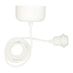 Takupphängning inkl sladd 250 cm, Vit^Scandi Living Online