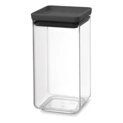 TASTY+ fyrkantig förvaringsburk 1,6 L, Mörkgrå^Brabantia Outlet