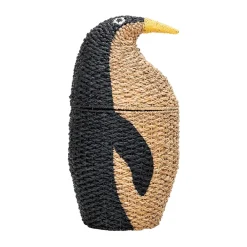 Tazia förvaringskorg med lock Ø37x69 cm, Svart^Bloomingville Sale