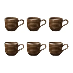 Glöggmuggar|Espressokoppar-Seltmann Weiden Terra espressokopp 9 cl 6-pack, Earth Brown