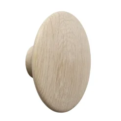 The Dots klädkrok ek, Ø17 cm^Muuto Best