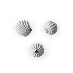 Skulpturer & Porslinsfigurer-Cooee Design The Genesis Shells skulptur 3-pack, Limestone