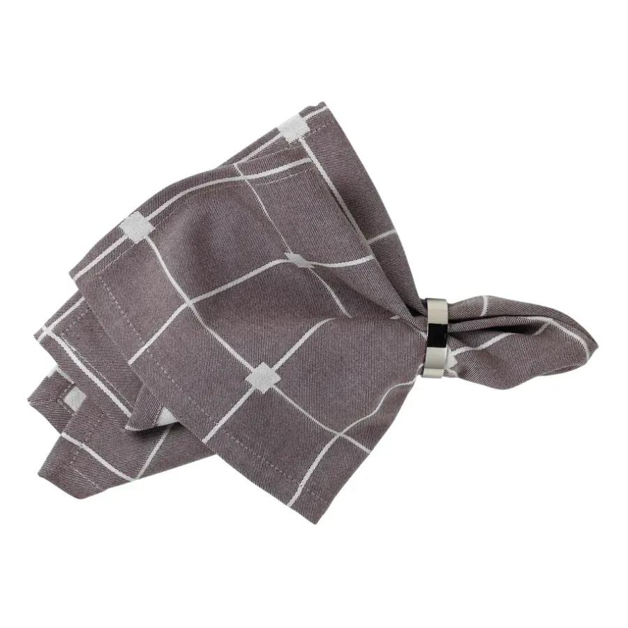 Tila tygservett 45x45 cm, Decadent cocolate-off white^Broste Copenhagen Online