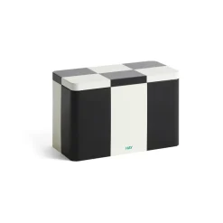 Boxar & Askar-HAY Tin Container förvaringsburk medium, Black-off white