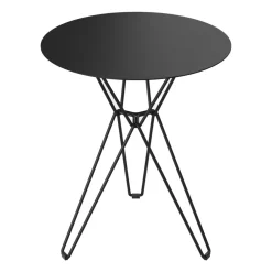 Utebord·Trädgårdsbord|Trädgårdsbord-Massproductions Tio cafébord Ø60 cm, Black