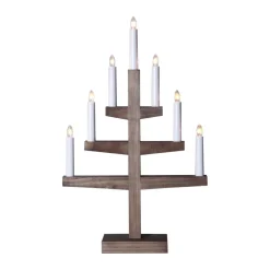 Adventsljusstakar-Star Trading Trapp adventsljusstake 54 cm, Brun