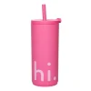 Travel Life termosflaska med sugrör 50 cl, Hi-cherry pink^Design Letters Discount