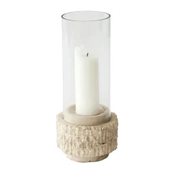 Ljuslyktor & Ljusfat-Tell Me More Travertine ljuslykta, 30 cm