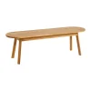 Bänkar-HAY Triangle Leg bänk, water-based lacquered oak, 200 cm
