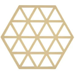 Triangles grytunderlägg 14x16 cm, Warm sand^Zone Denmark Hot