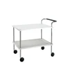 Serveringsvagnar & Rullvagnar-SMD Design Trolley Square serveringsvagn, vit, kromstativ
