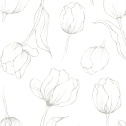 Servetter-Cooee Design Tulipa servetter 33x33 cm 18-pack, White