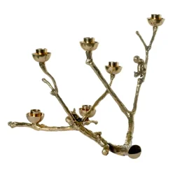 Twiggy ekorre ljusstake 30 cm, Guld^POLSPOTTEN