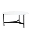 Loungemöbler·Soffbord Utomhus|Soffbord Utomhus-Cane-line Twist soffbord large Ø90 cm, White-lava grey