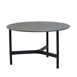 Twist soffbord medium Ø70 cm, Fossil black-lava grey^Cane-line Online