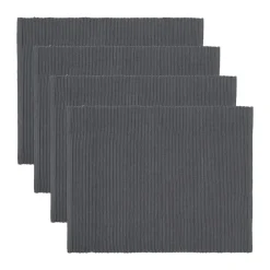 Uni bordstablett 35x46 cm 4-pack, Granitgrå^Linum