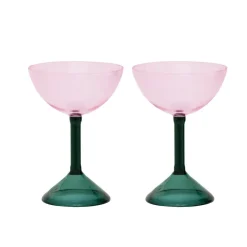 Cocktailglas|Drinkglas-URBAN NATURE CULTURE gåvoset coupeglas 2-pack, Pink