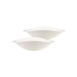Djupa Tallrikar-Villeroy & Boch Vapiano pastaskål 2-pack, vit