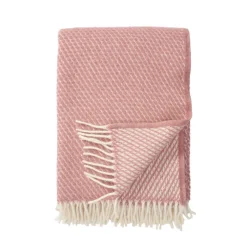 Ullplädar & Ullfiltar-Klippan Yllefabrik Velvet ullpläd, rose