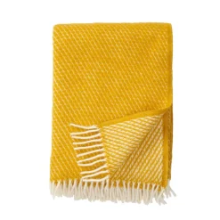 Velvet ullpläd, saffran^Klippan Yllefabrik Discount