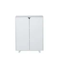 Skåp & Vitrinskåp|Skåp & Vitrinskåp-1898 Vidja skåp, vit lack, låg, täckta dörrar