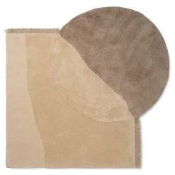 Lugg- & Ryamattor-Ferm Living View matta 140x180 cm, Beige