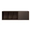 Cabinet H5 sideboard, Dark oak-marble, doors^Vipp Online