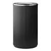 19 papperskorg med kant 60 l, Black-stainless steel^Vipp Online
