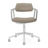453+ Swivel kontorsstol med hjul, Pol. aluminium-dark sand^Vipp Clearance