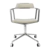 452 Swivel kontorsstol med hjul, Wavy off white-light grey-pol. aluminium^Vipp Hot