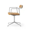 452 Swivel kontorsstol, Pol. aluminium-sand leather^Vipp Hot