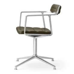 Kontorsstolar & Skrivbordsstolar-Vipp 452 Swivel kontorsstol, Pol. aluminium-bosco green
