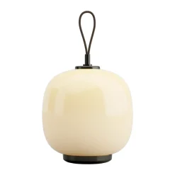 Portabla Lampor-Louis Poulsen VL45 Radiohus portabel lampa Ø17,5 cm, Brass-pale yellow glass