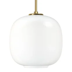 Taklampor & Pendlar-Louis Poulsen VL45 Radiohuspendel Ø25 cm, Brass-white opal glass