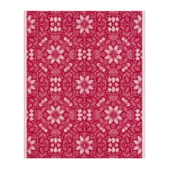 Värme bomullsfilt 140x170 cm, Röd^Ekelund Linneväveri Clearance