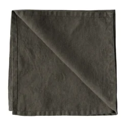 Washed linen tygservett 45x45 cm, Taupe^Tell Me More Sale